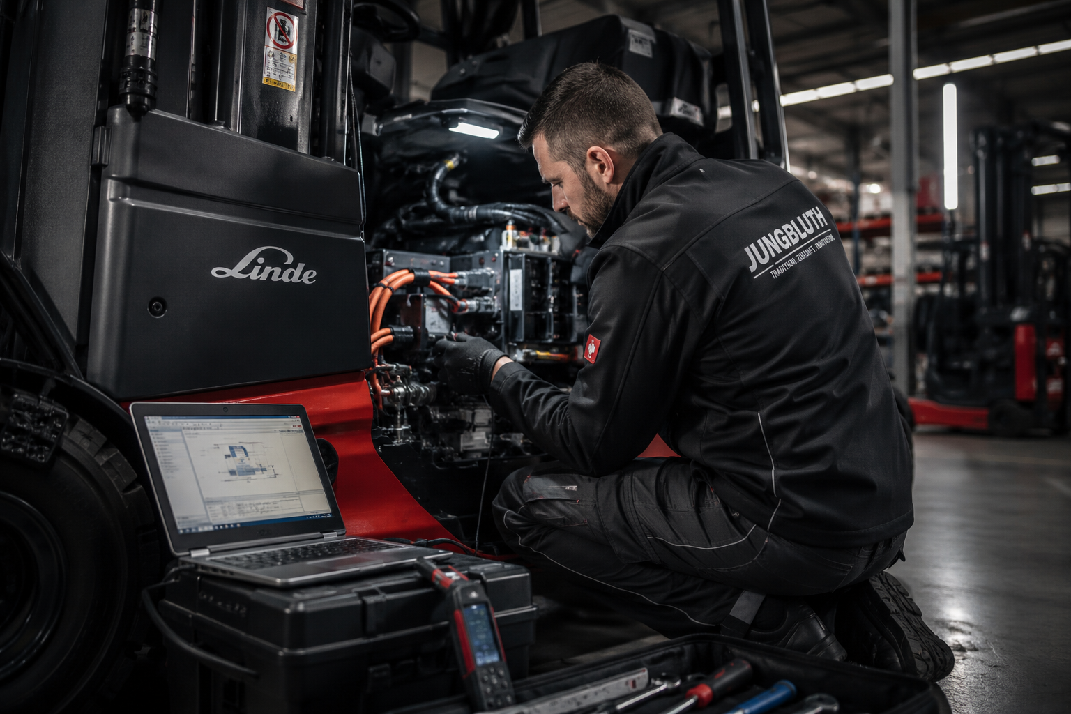 Servicetechniker im Einsatz