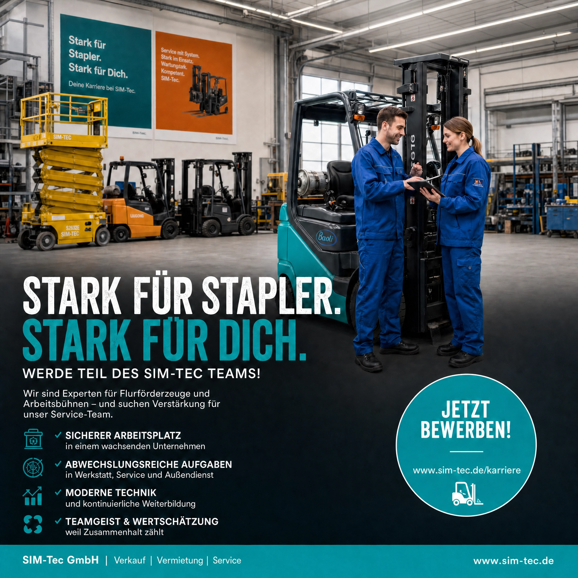 SIM-Tec Team bei der Arbeit